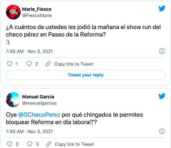 Fans en desacuerdo que la carrera de Checo Pérez en CDMX sea en horario laboral