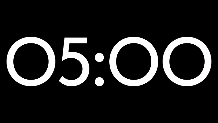 Fondo Transparente Armonía — Cuenta Regresiva de 5 Minutos sin Fondo