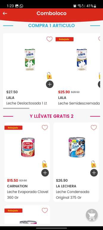 HEB: En la compra de 1 leche lala, llévate gratis 2 leches clavel, lechera o media crema 
