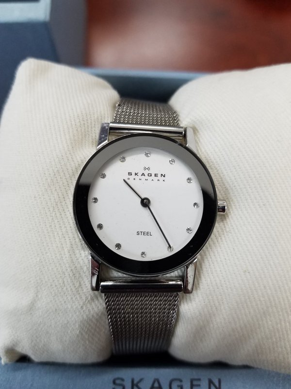 Skagen Silver Mesh Bracelet Watch Skagen Women main image 4