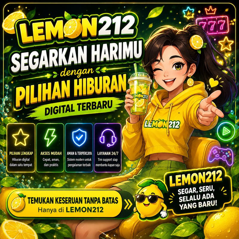 Thumbnail 1 of 3, Poster, LEMON212 | Segarkan Harimu dengan Pilihan Hiburan Digital Terbaru designed and sold by LEMON212.