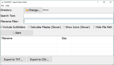 VovSoft Search Text in Files 2.5 VovSoft Search Text in Files 2.5