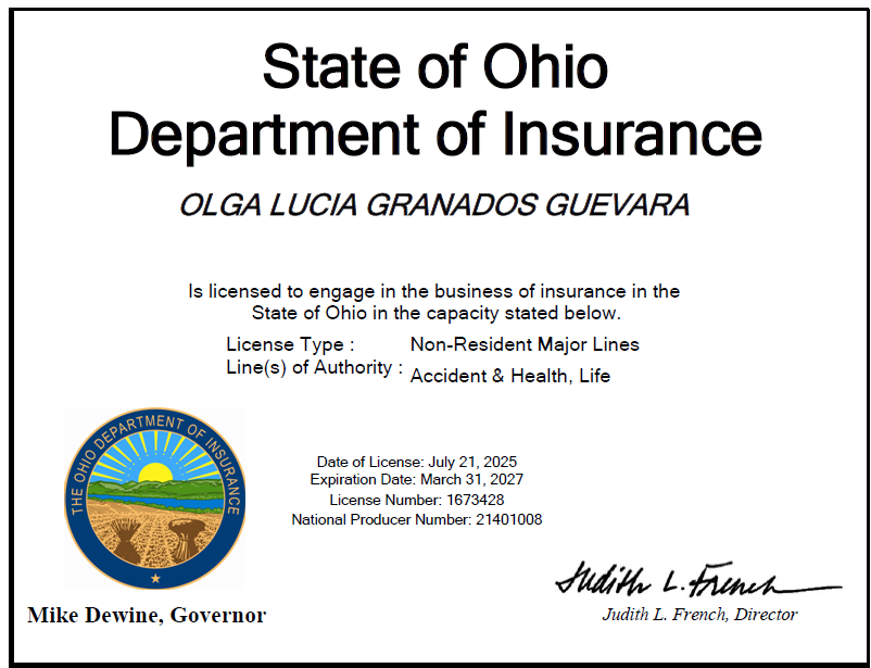 Licencia de seguros de salud