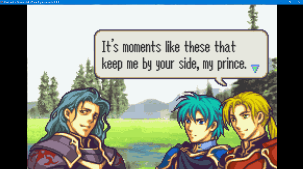 2024-02-22 21_23_07-Restoration Queen v1-1 - VisualBoyAdvance-M 2.1.8