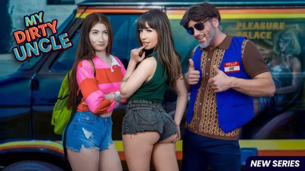 MyDirtyUncle – Ava Davis, Chanel Camryn – You Want Bigger Tits? Ride Your Uncle’s Shagwagon and Let Him Asses Them