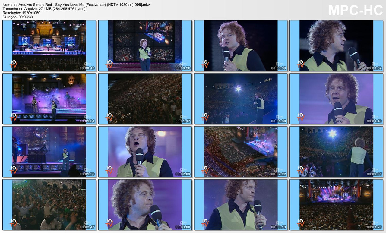 Simply Red - Say You Love Me (Festivalbar) (HDTV 1080p) [07.09.1998]