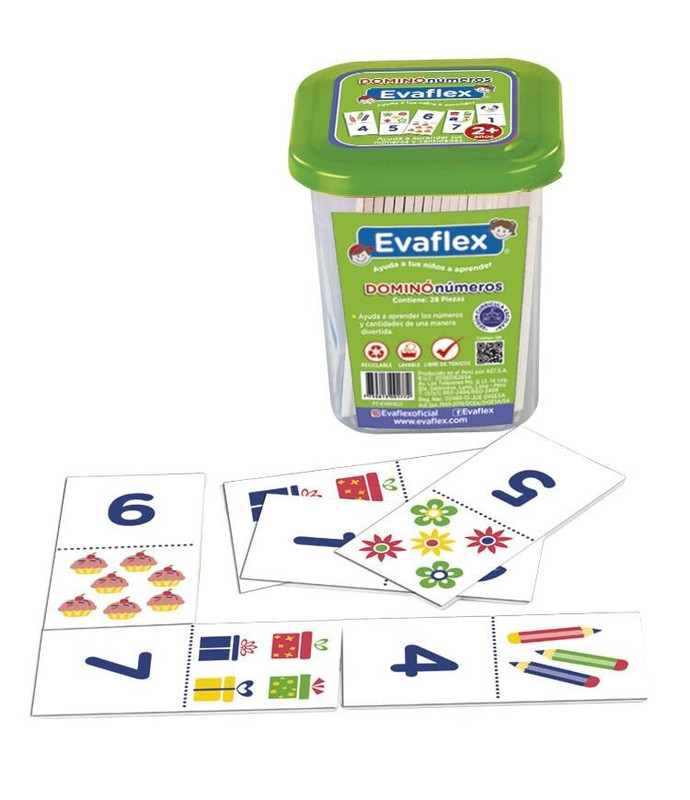 DOMINO/PLÁSTICO NÚMEROS C/28