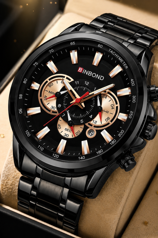 Binbond wristwatch lifestyle photo 2