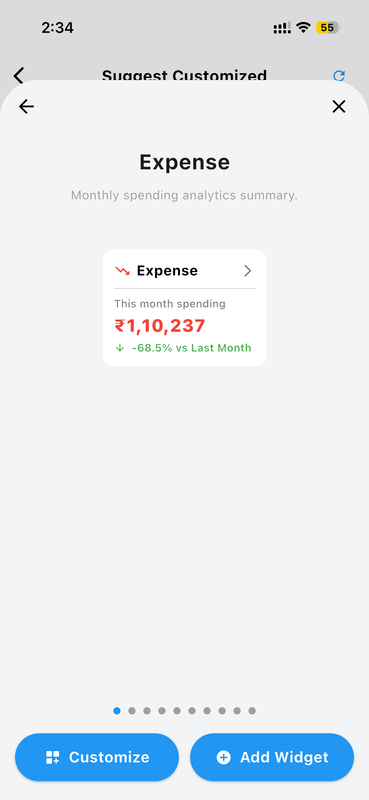 Expense Widget Styles
