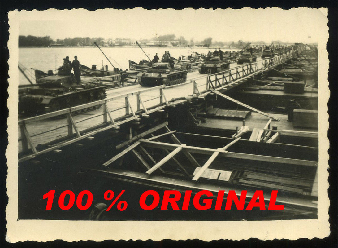 PANZER III KOLONNE - BALKAN FELDZUG - PONTONBRÜC