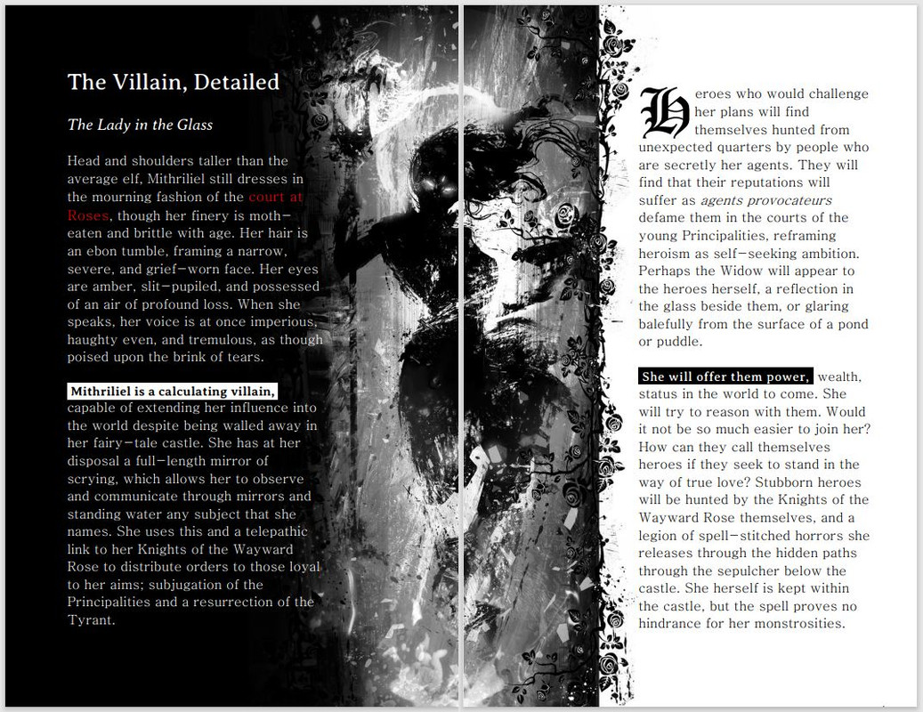 Villainous Volume I, The Widow of Roses - Campaign BBEG