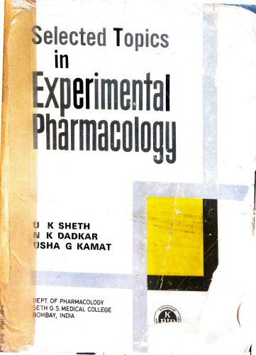 Selected Topics in Experimental Pharmacology Selected Topics in Experimental Pharmacology