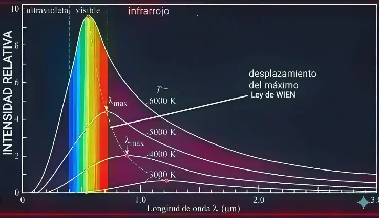 curvas de cuerpo negro y ley de Wien