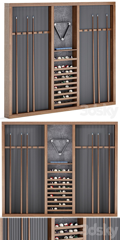Billiard Wall Rack