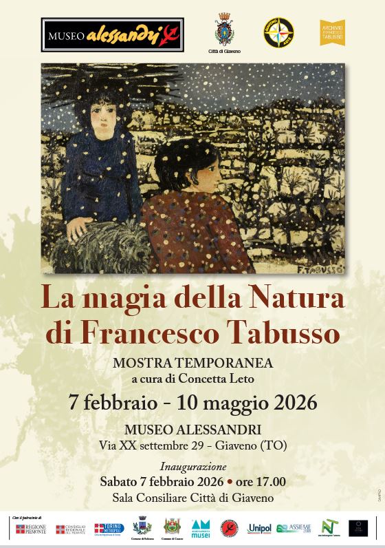 La magia della natura nella mostra di Tabusso a Giaveno (To) dal 7 febbraio al 10 maggio 2026 La magia della natura nella mostra di Tabusso a Giaveno (To) dal 7 febbraio al 10 maggio 2026