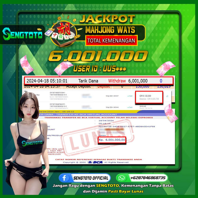 BUKTI PEMBAYARAN SLOT MAHJONG WAYS
