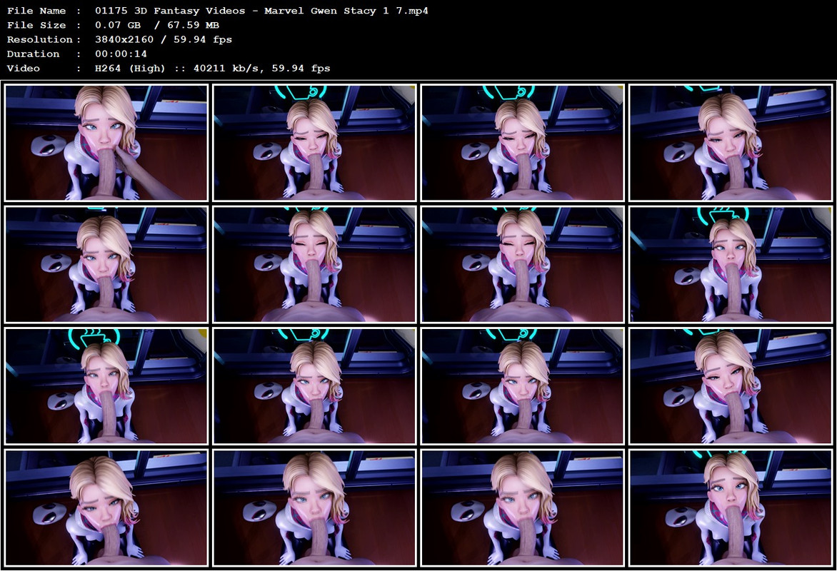 01175 3D Fantasy Videos - Marvel Gwen Stacy 1 7.mp4