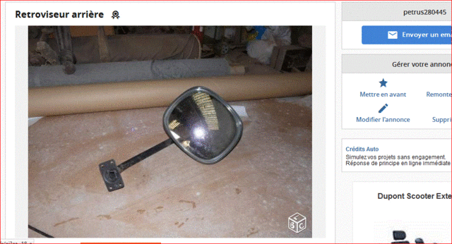 retroviseur arrière