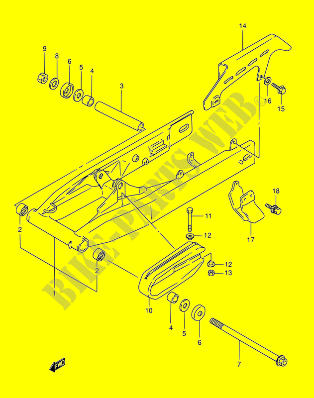 SWINGARM-Suzuki-MOTO-800-DR-1992-DR800S-N-DR800SU-N-7632046