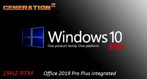 Windows 10 Pro Version 1909 (19H2) Build 18363.476 x64 + Office 2019 ProPlus - (November 2019)