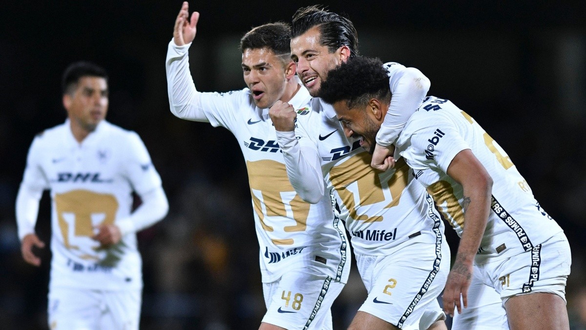 Pumas goleó al Toluca en la Jornada 1 del Clausura 2022