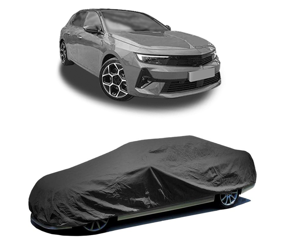 Husa tip prelata auto pentru OPEL ASTRA L (OV5) 2021,culoare negru, material textil impermeabil, rezistanta la intemperii praf UV, CARPASSION Husa Protectie