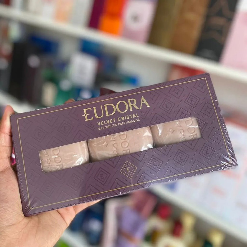 Estojo Sabonete em Barra Velvet Cristal 3x85g