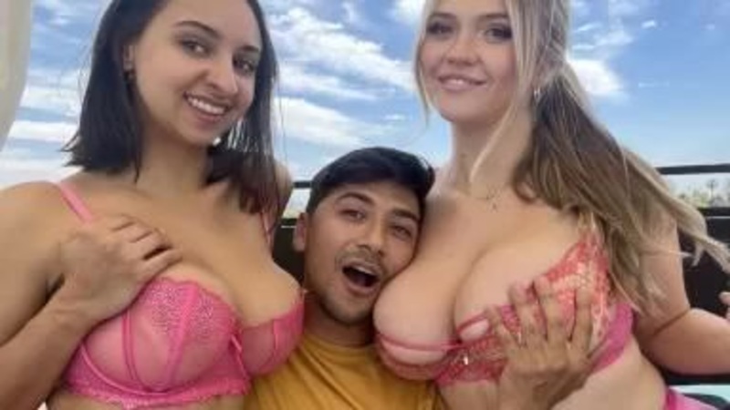 Angie Faith And Hailey Rose   MFF Threesome With Max Fills