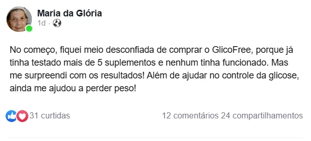 Depoimento real GlicoZero - Maria da Glória