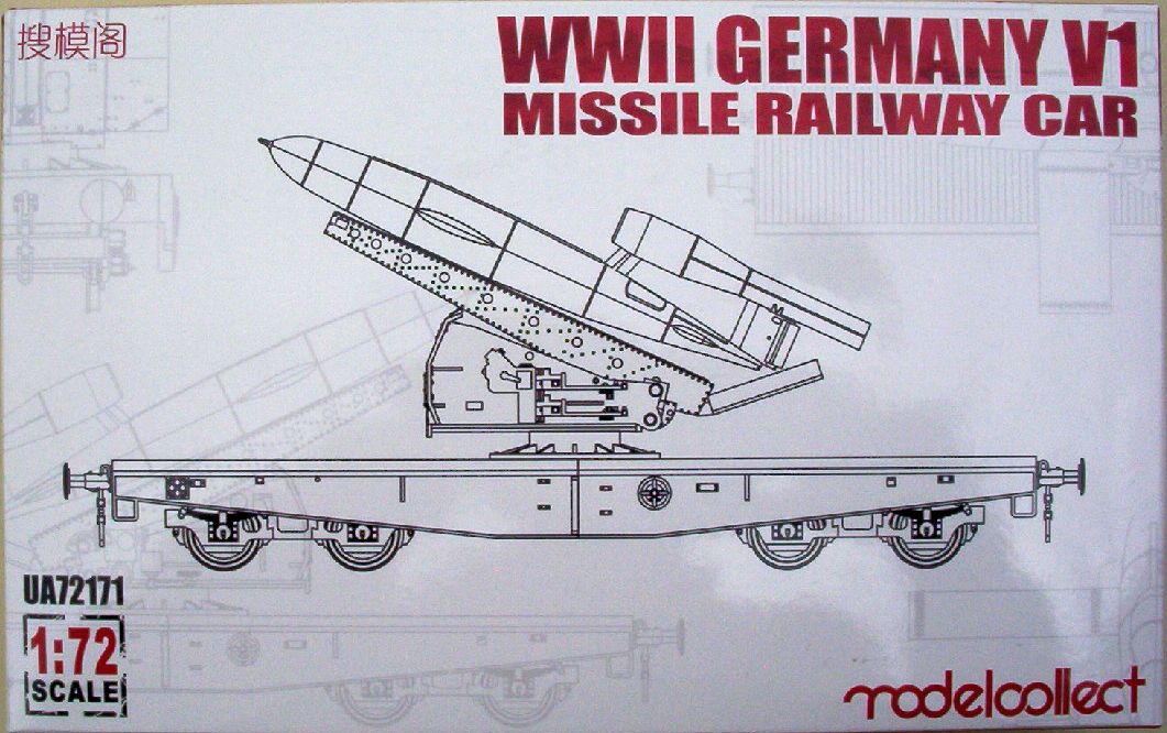 Modelcollect 72 V1 Missile Railway Car