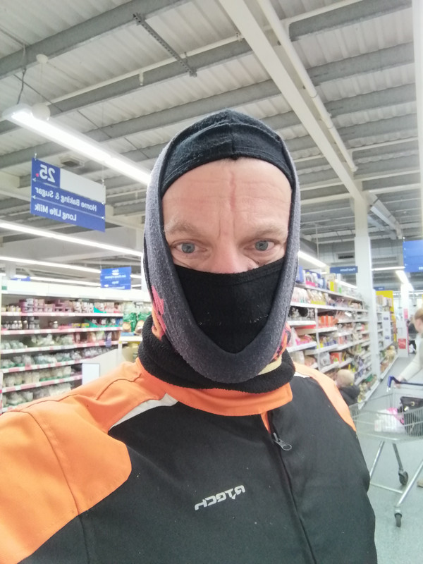 Tescos after being asked to remove my helmet Nov/21