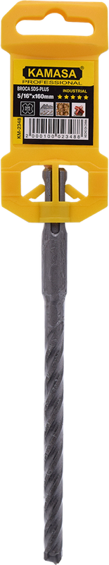 BROCA SDS-PLUS CON 4 ARISTAS DE CORTE 5/16"x160mm 5 ESTRELLAS KAMASA
