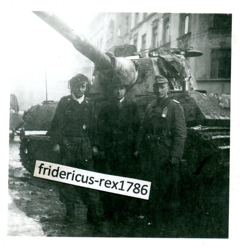 C47 Foto Panzer PzKpfw VI Tiger II Königstiger Endkampf Ostpreußen Frühjahr 45