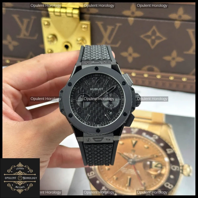 Hublot Big Bang 20th Anniversary Ceramic All Black Chronograph Automatic 43mm