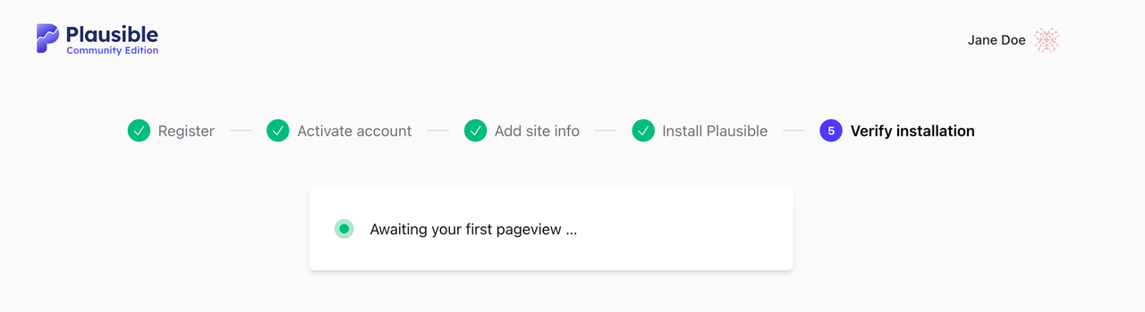 Plausible-script-installation