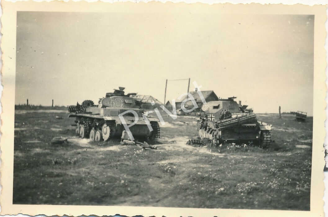 Foto WKII Wehrmacht Panzer tank char бак Russland beschädigt K1.59