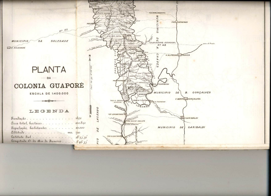 Mappa Colonia Guaporé