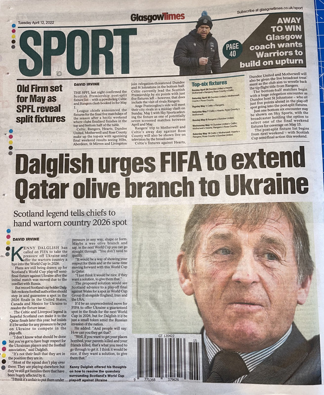 Back Pages Tuesday's Back Pages 20 images