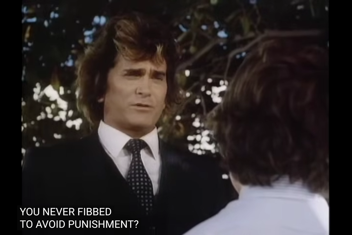 Actor Michael Landon in Highway To Heaven