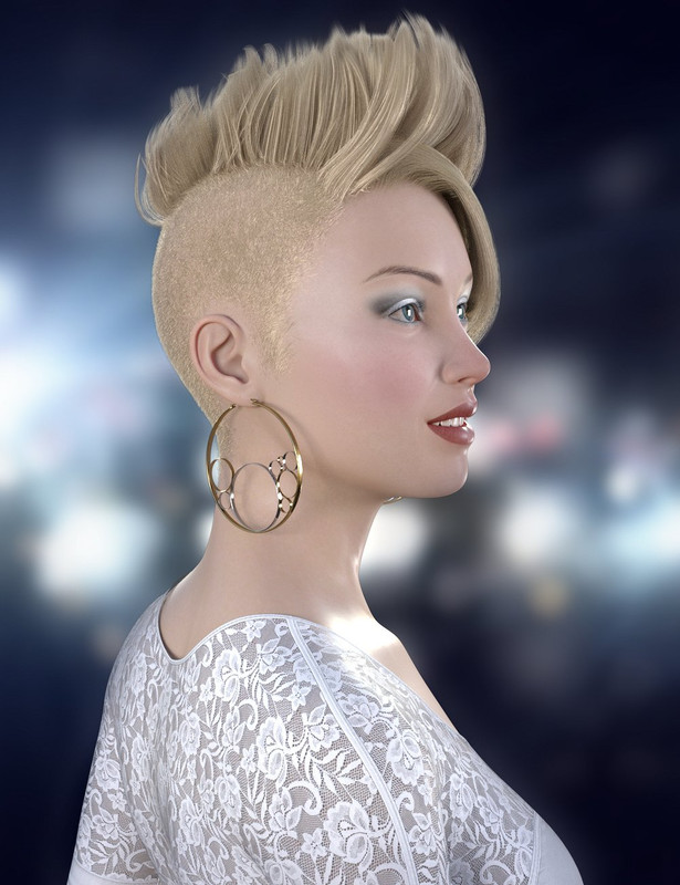 Ramone Hair for Genesis 8 Female(s)