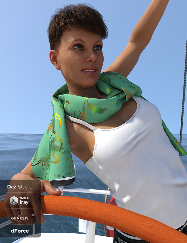 dforce scarf knots collection 00 main daz3d