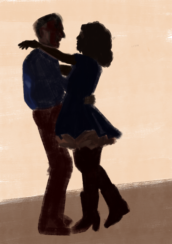 oklahoma silhouette shot painting snippet