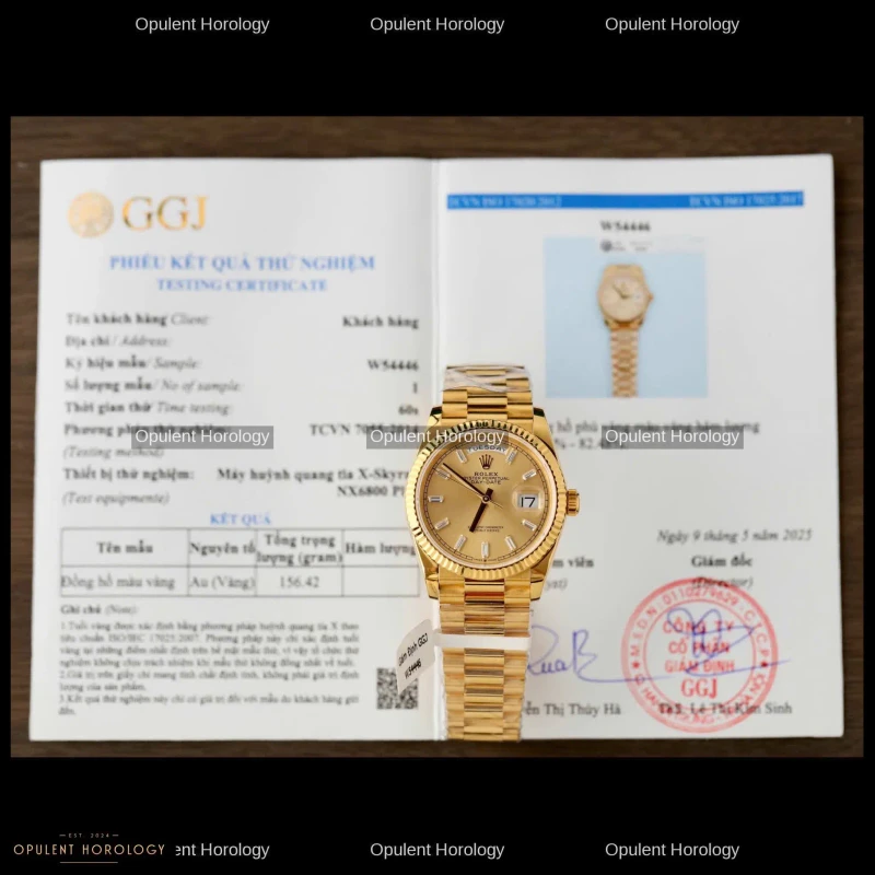 Rolex Day-Date 36 Champagne Dial Gold Plated President Automatic