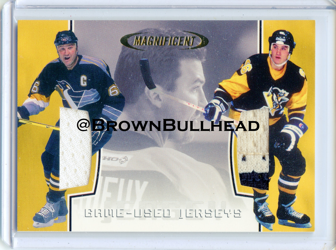 2002-03 BAP First Edition Jerseys #MI-05 [Mario Lemieux Dual Jersey] [Pittsburgh Penguins] [~40] [sw