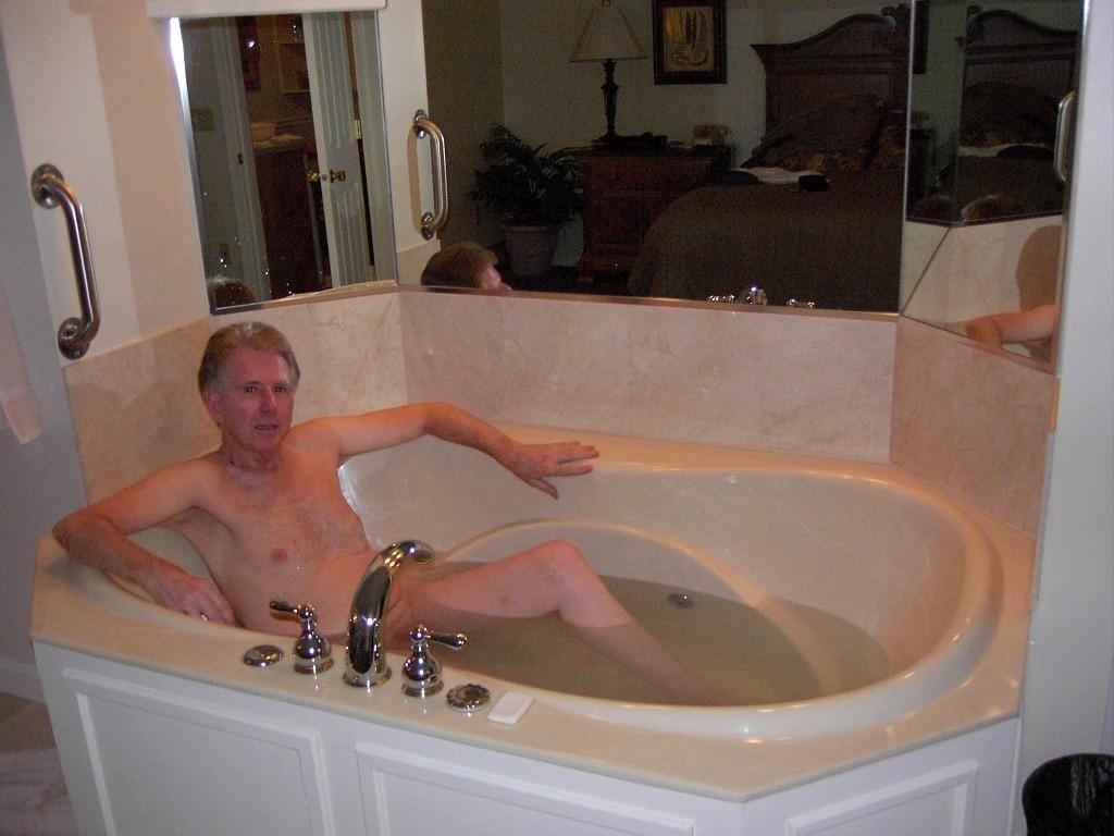 Nude lying in the bathtub 2