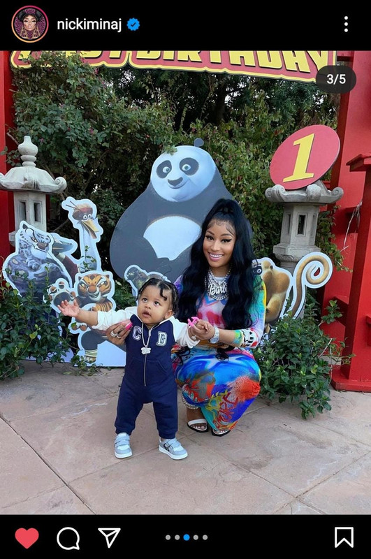 Nicki Minaj celebra el cumpleaños de su hijo con fiesta temática de Kung Fu Panda