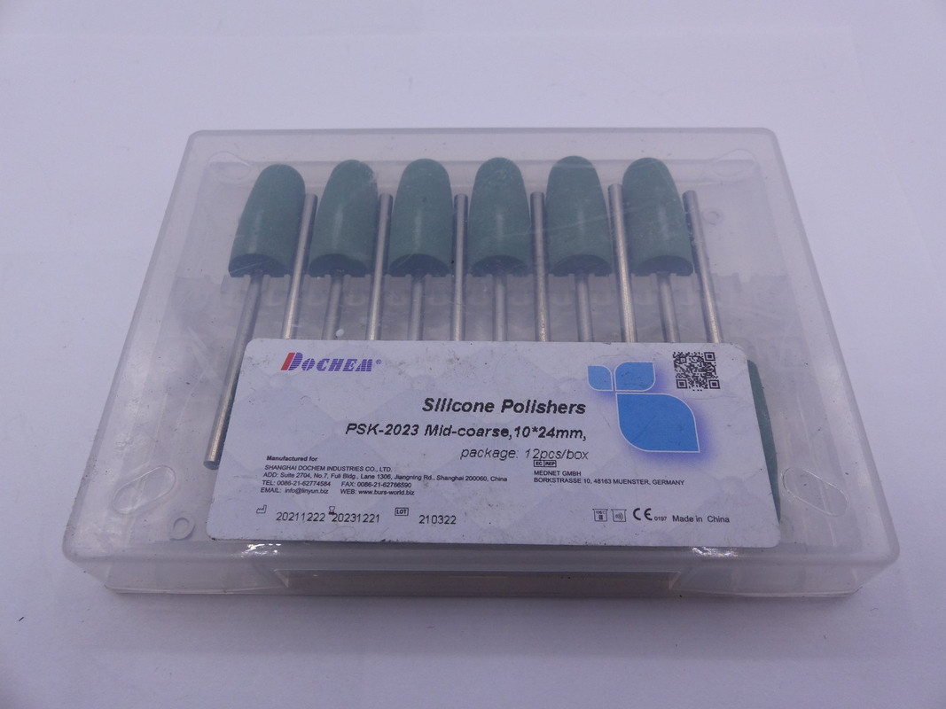 DOCHEM PSK2023 SILICONE POLISHERS MID-COARSE 10*24MM 12pack