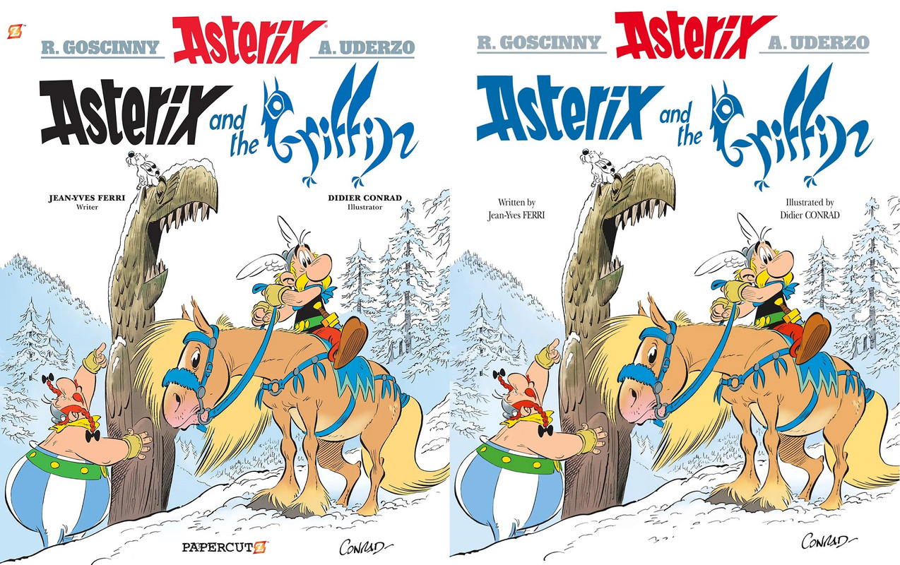 000 Asterix 39 - Asterix and The Griffin (Papercutz and Sphere Editions 2021) (Doc MaKS)-Dual Cover