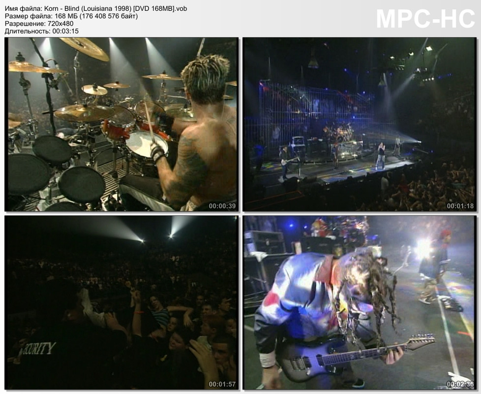 Korn - Blind (Louisiana 1998) [DVD 168MB]