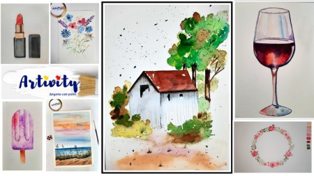 7 Water Color Projects for Beginners & Intermediates